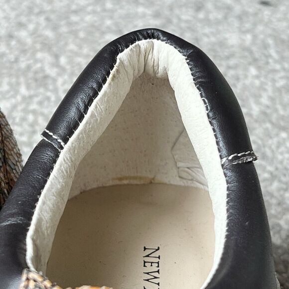 Newport News Mens Dress Shoes Sz 11 Snake Pattern Brown Tan Patent Leather‎ - Picture 7 of 12